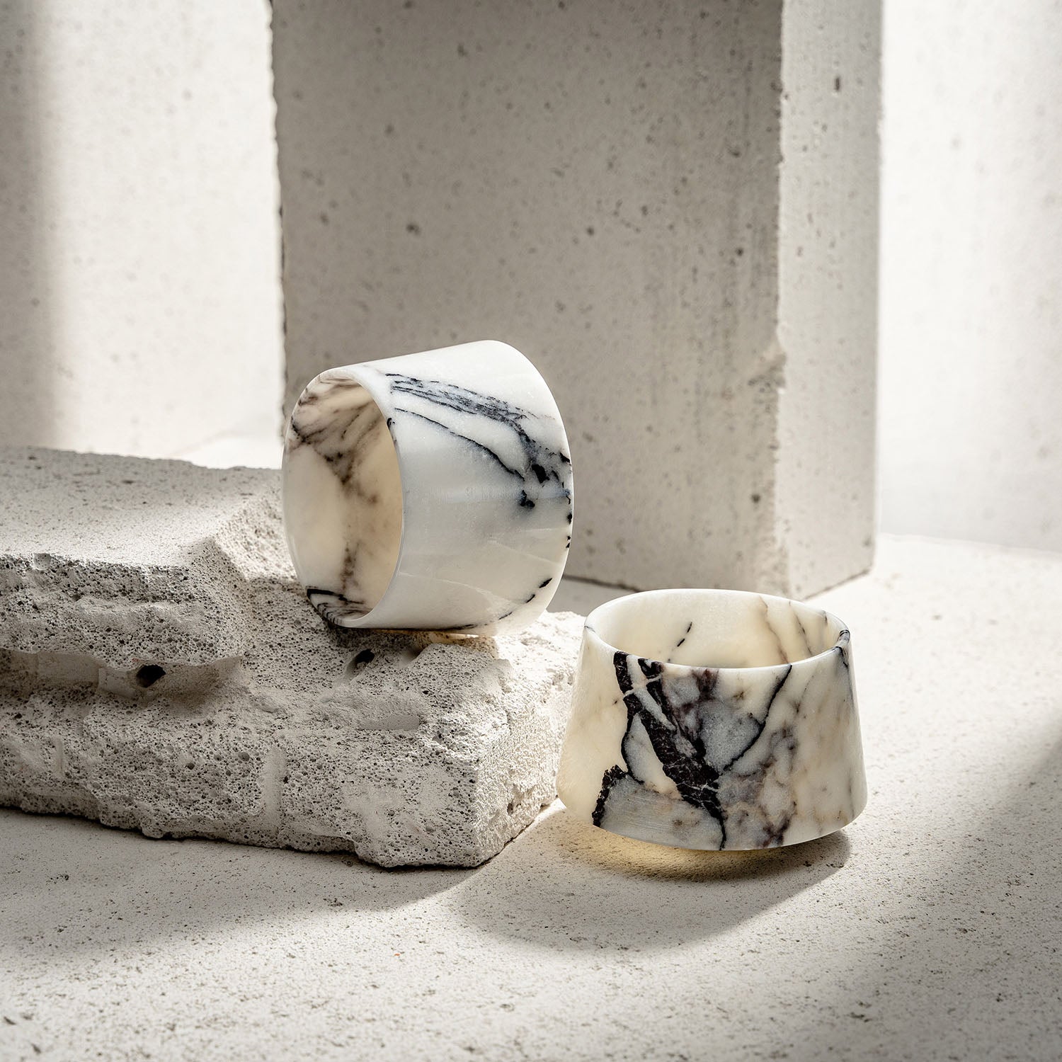 Tumbling Marble Tumblers - Handcrafted Luxury in 3 Unique Marble Finishes ( – view 4