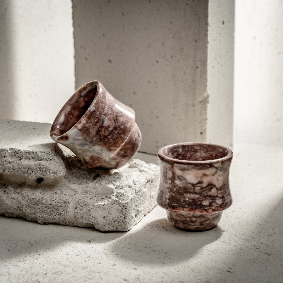 Handcrafted Marble Tumblers - Luxury in Three Exquisite Marble Finishes (Af – view 5