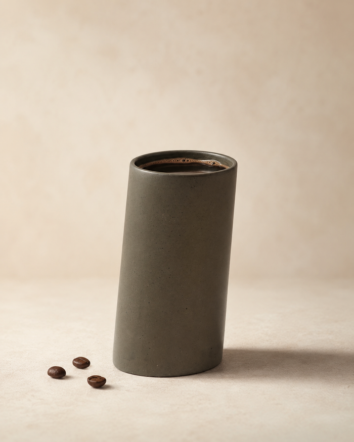Hic Ceramics Cylindrical Large Mug — Handcrafted Stoneware Espresso Mug