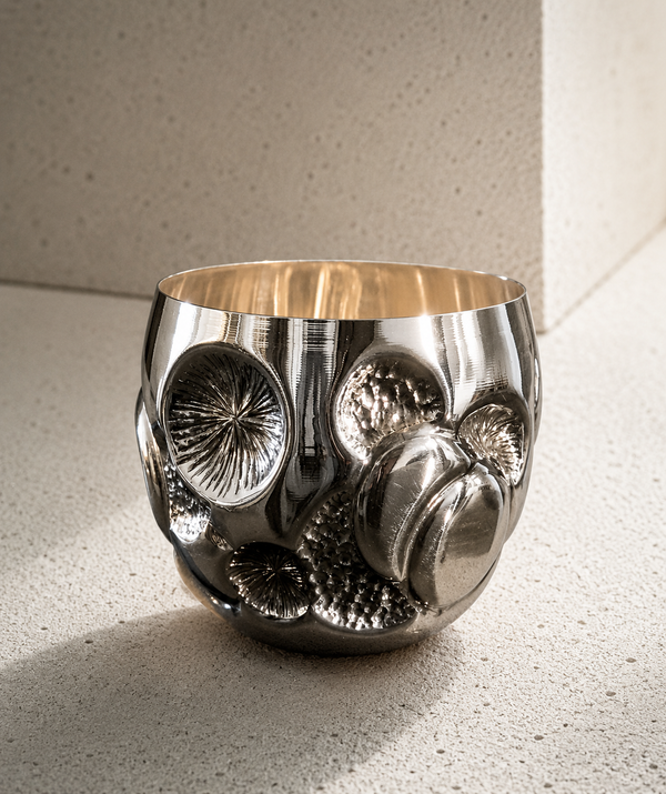 CHASED COPPER TUMBLER # 37