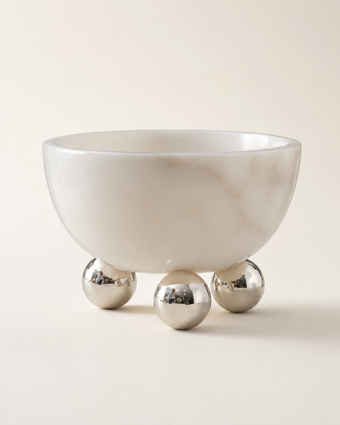 Marble Bowl on Three Sphere Feet