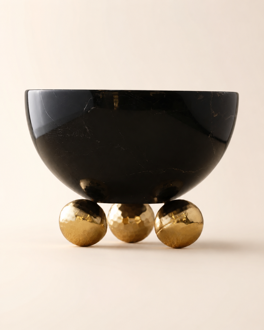 Marble Bowl on Three Sphere Feet II