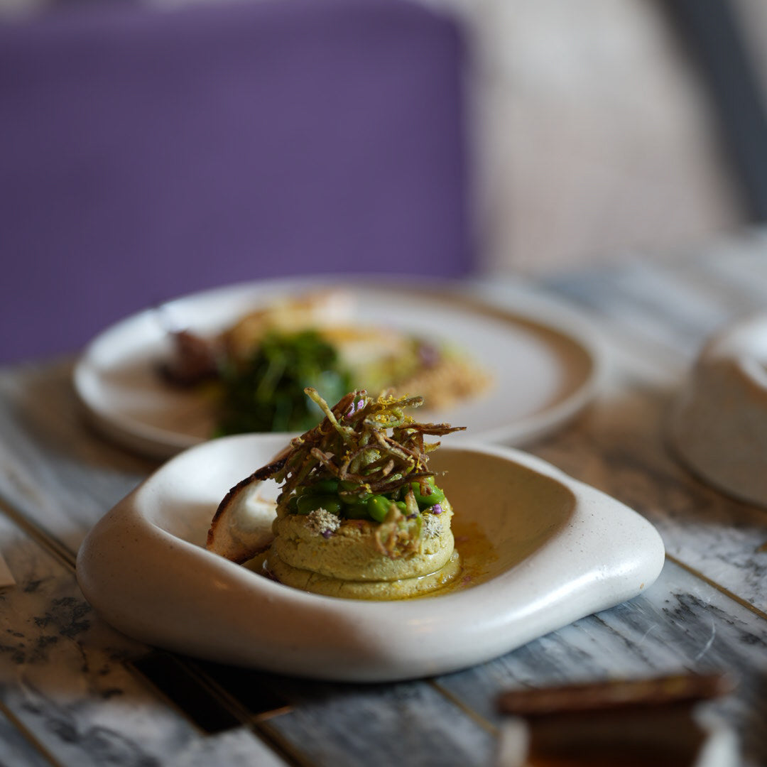 Hic Ceramics Cloud Plate Small — Handcrafted Stoneware Dessert Plate