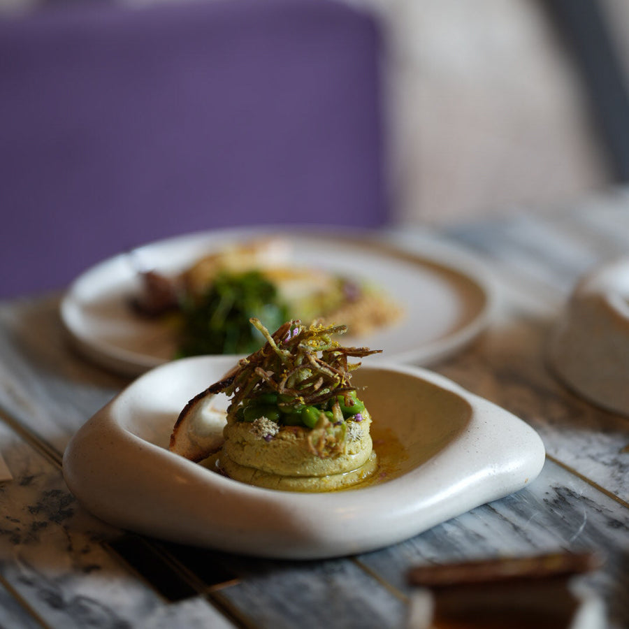 Hic Ceramics Cloud Plate Small — Handcrafted Stoneware Dessert Plate