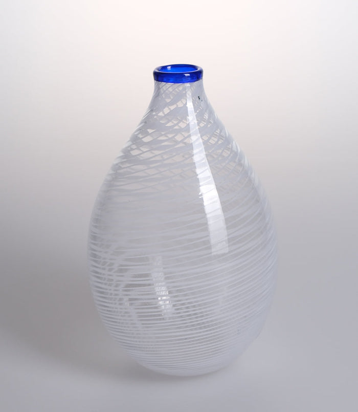 Merletto Bianco Hand-Blown Glass Vase