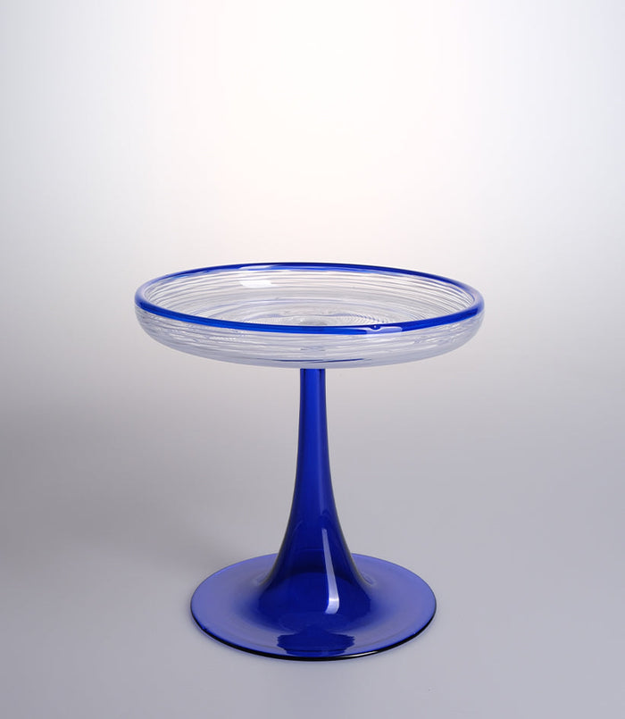 Supporto Blu Low Bowl — Hand-Blown Glass