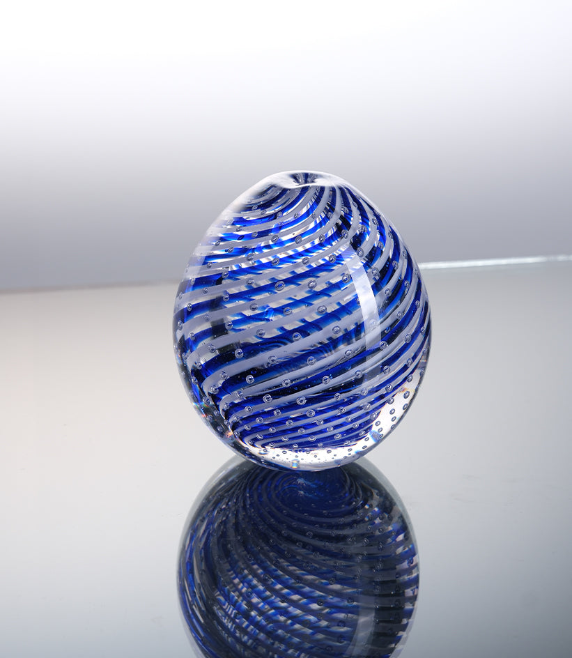 Filigrana a Grani Hand-Blown Glass Vase