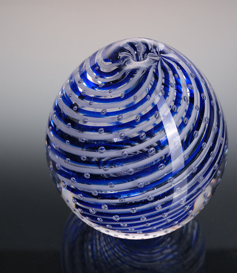 Filigrana a Grani Hand-Blown Glass Vase