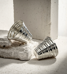 SERRATED SILVER TUMBLER