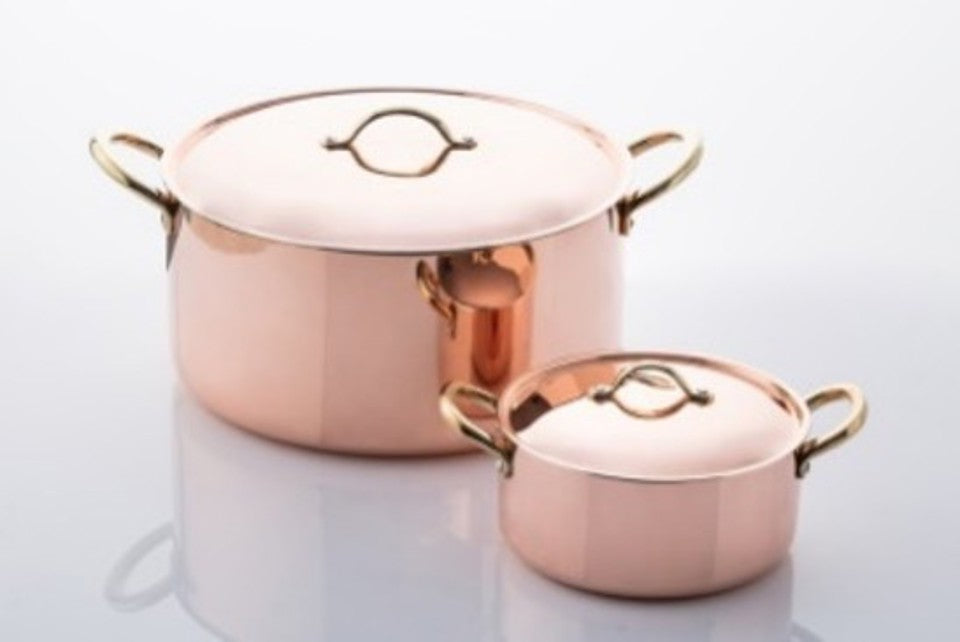 Handmade copper saucepan, 14cm tin-lined copper pot, Copper cookware with lid, Artisanal copper kitchenware, Traditional copper saucepot, Heat-efficient cooking pot, Professional chef’s saucepan, Small copper stew pot, Elegant copper cookware, Brass handle saucepan