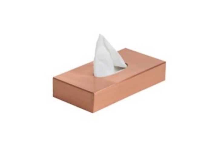 Handcrafted Copper Tissue Box Cover, Rectangular Napkin Holder for Home & Office