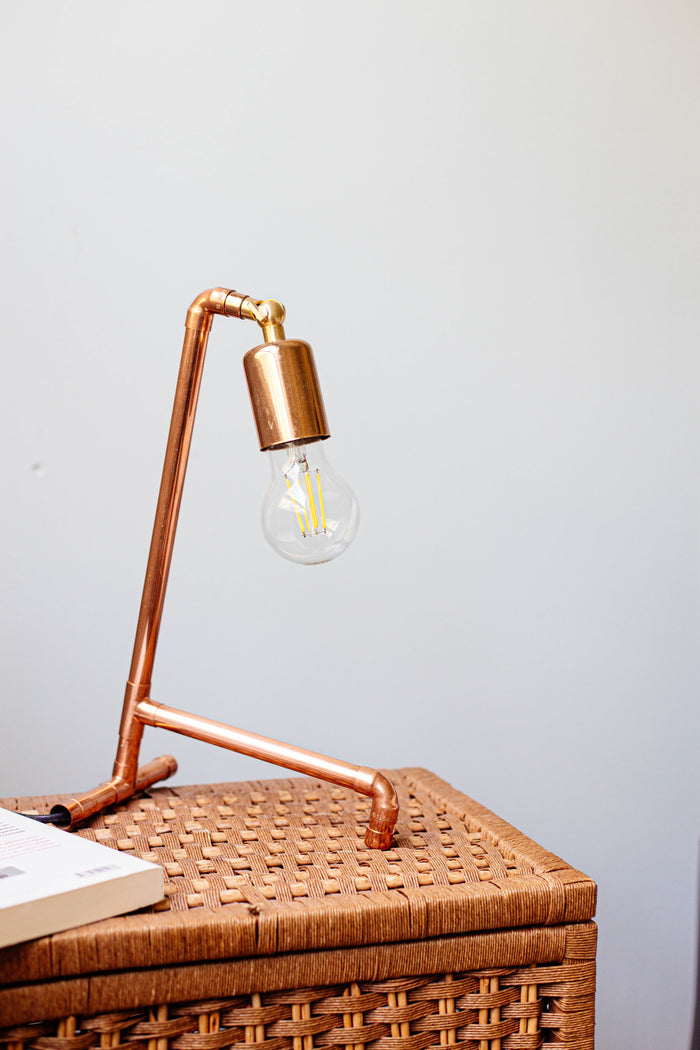 Solid Copper Table Lamp