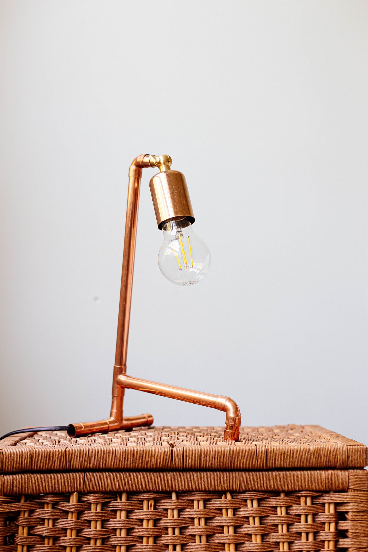 Solid Copper Table Lamp – view 3