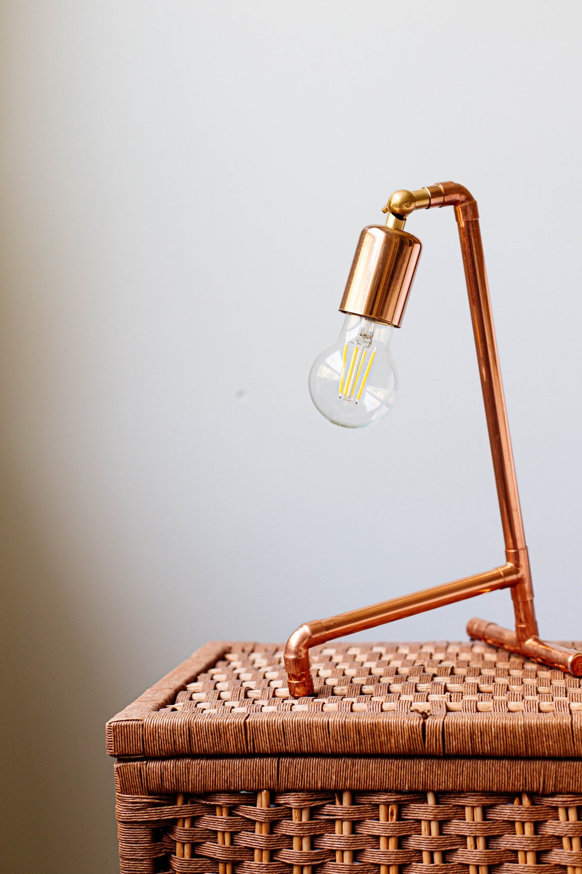 Solid Copper Table Lamp – view 2