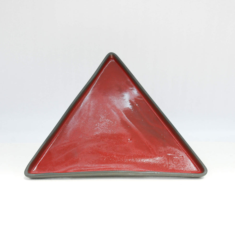 Hic Ceramics Large Triangle Plate — Handcrafted Stoneware Serving Plate