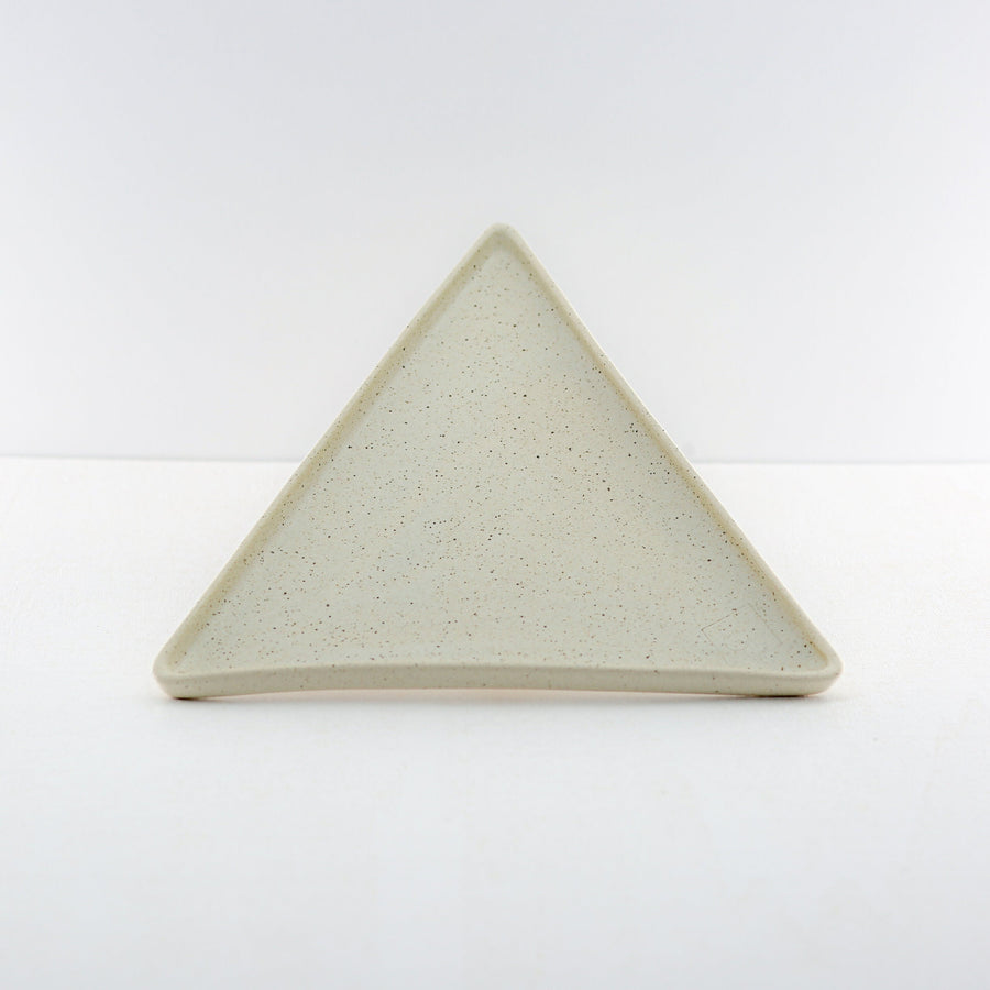 Hic Ceramics Large Triangle Plate — Handcrafted Stoneware Serving Plate
