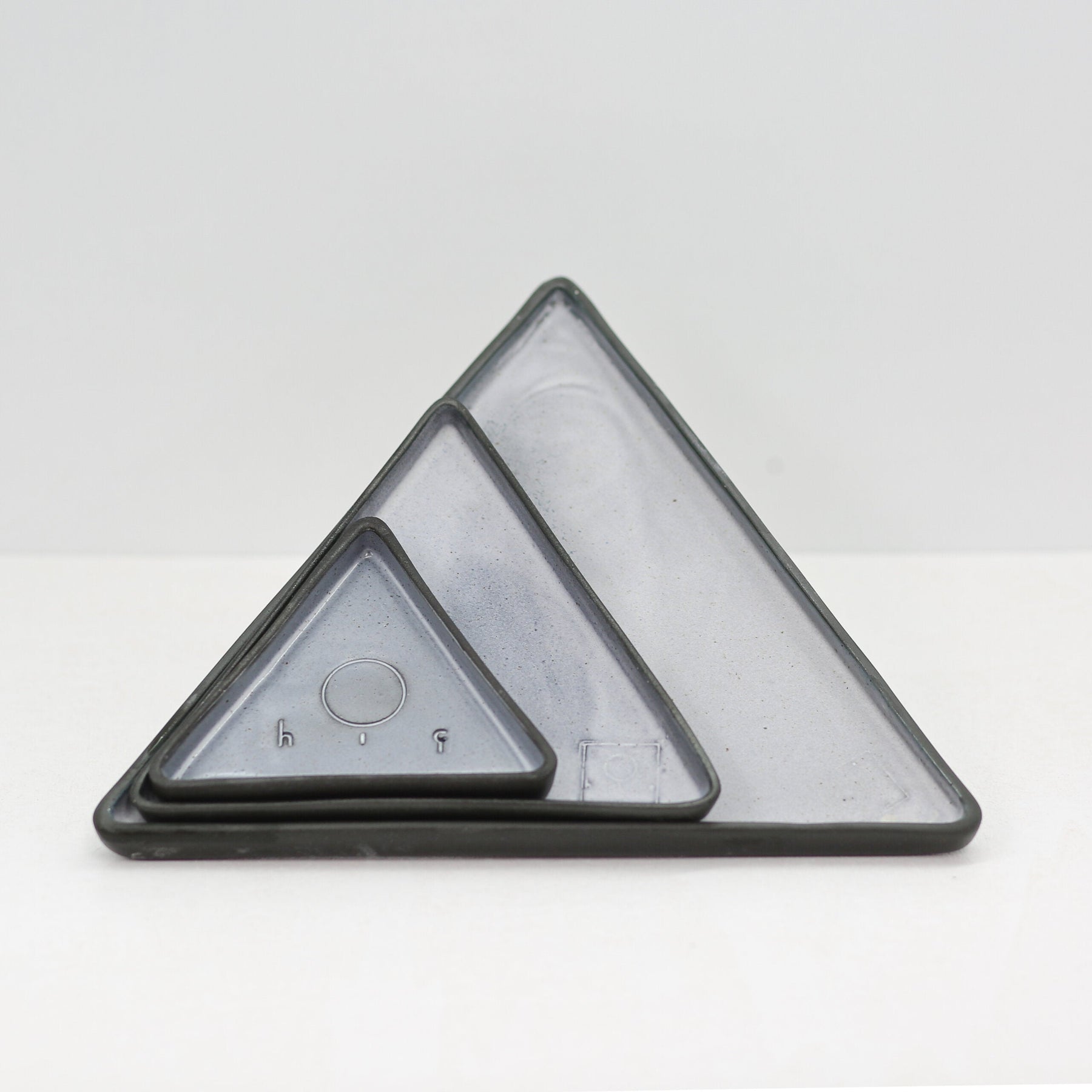 Hic Ceramics Large Triangle Plate — Handcrafted Stoneware Serving Plate