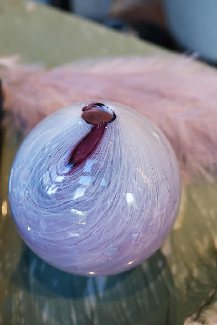 Porpora Lenta Hand-Blown Glass Object