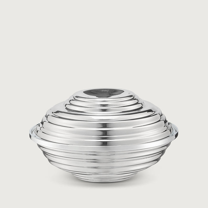 SERRATED SILVER BOWL SET