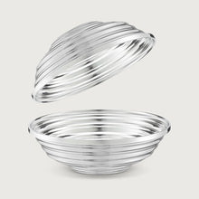 SERRATED SILVER BOWL SET