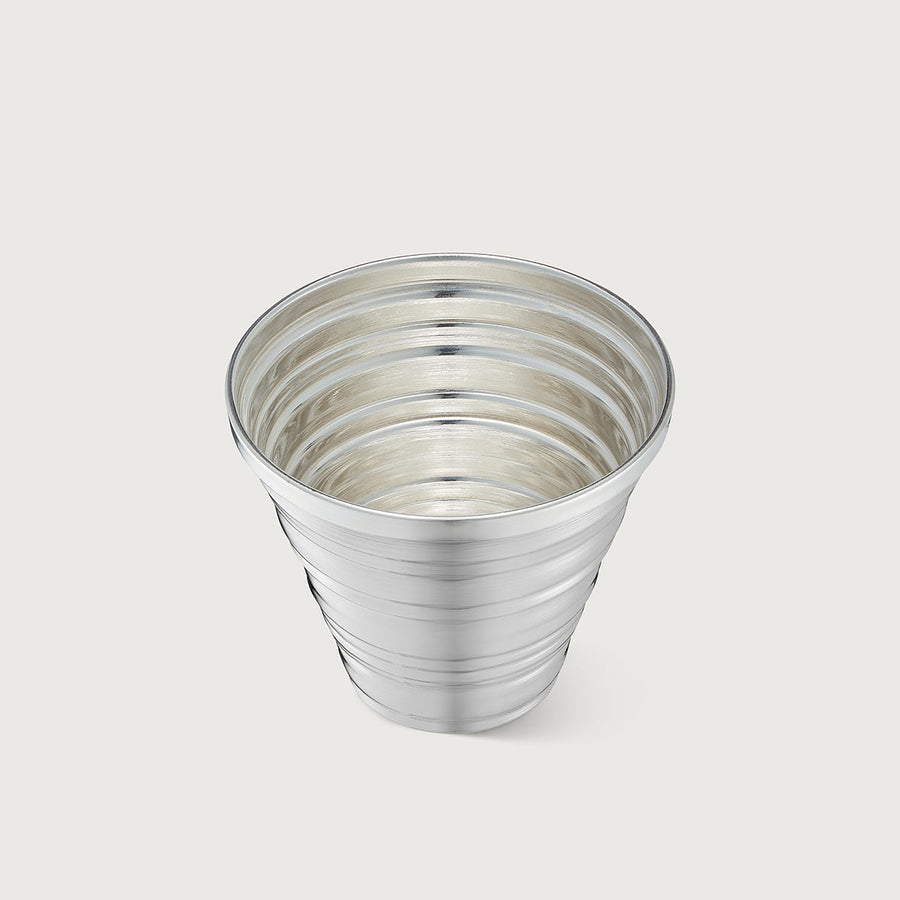 SERRATED SILVER TUMBLER
