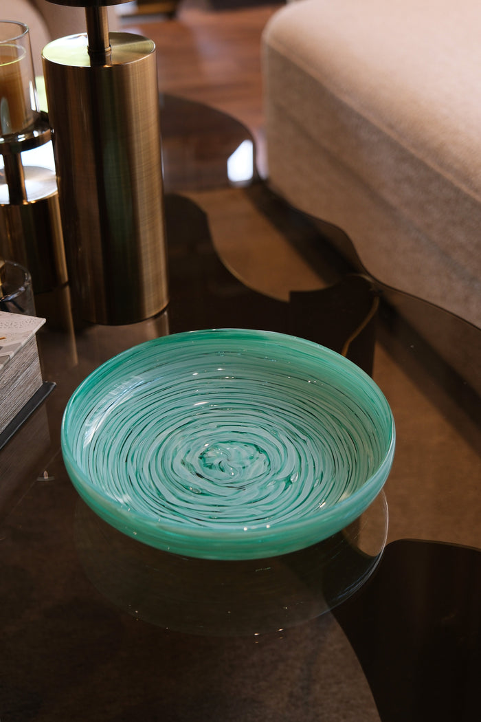 Silk Verde Hand-Blown Glass Object