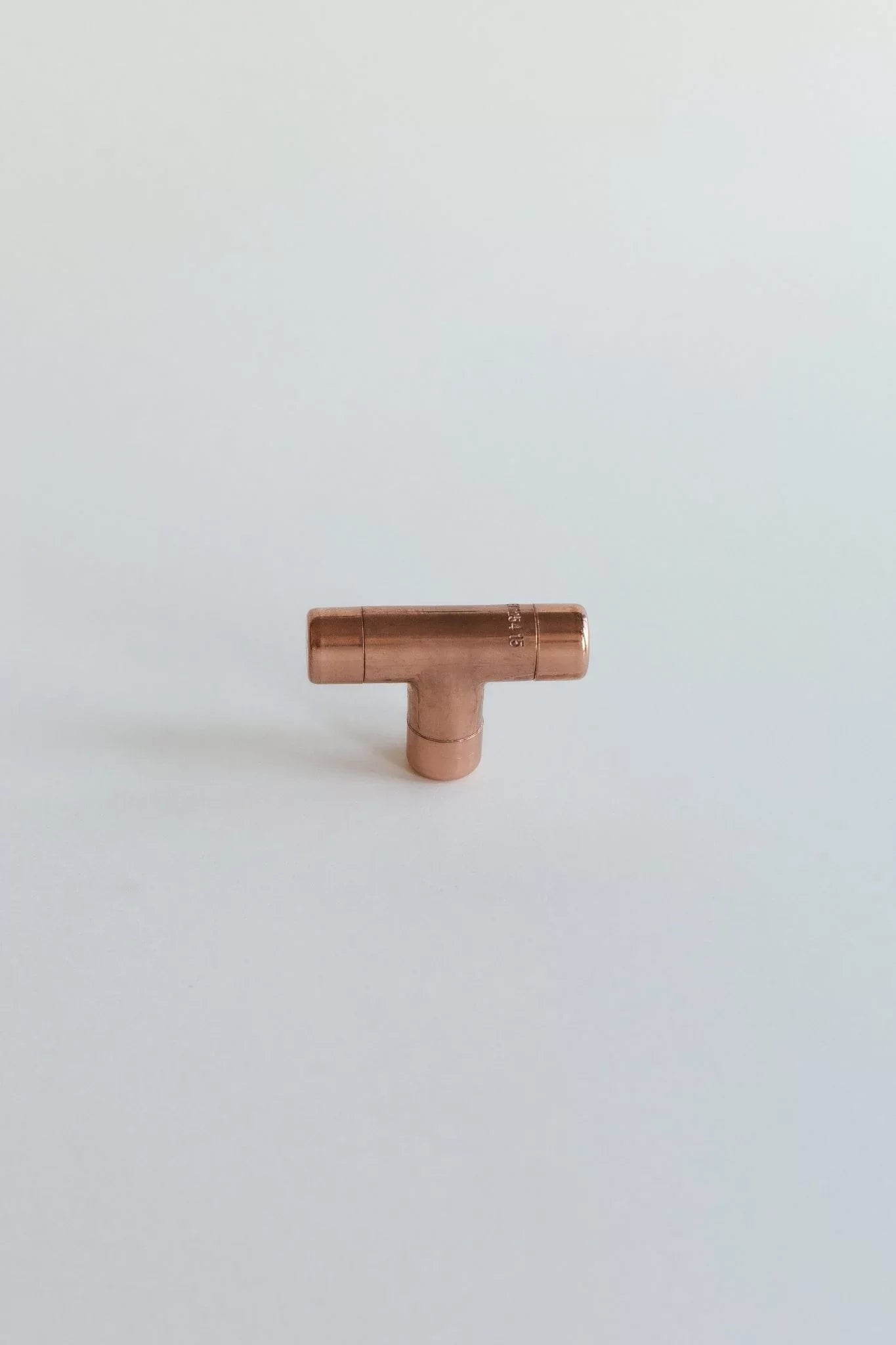 Copper Button Handle – T Shape – view 2