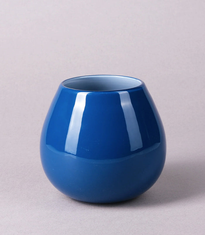 Vetro Terra Glass Object — Aegean Blue