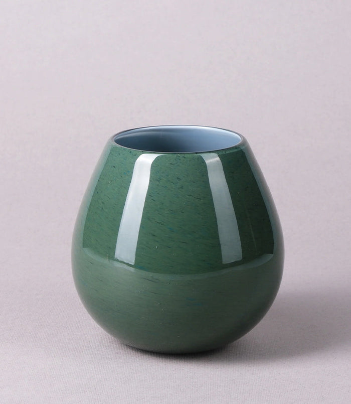Vetro Terra Glass Object — Green Grey