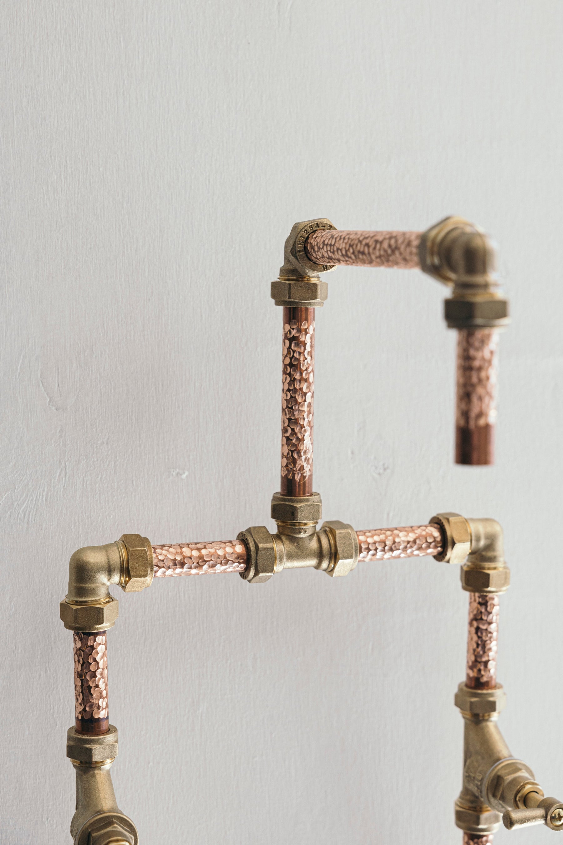 Handcrafted Industrial Solid Copper and Brass Faucet – view 6
