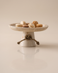 Marble Pedestal Serving Stand with Rope (One Piece)