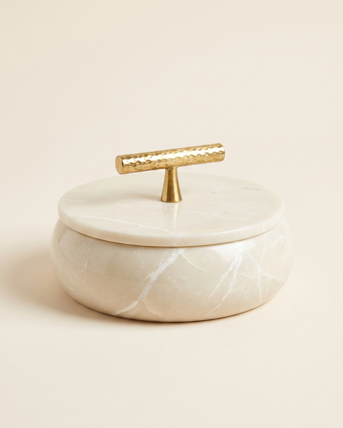 Box with Knocker — White