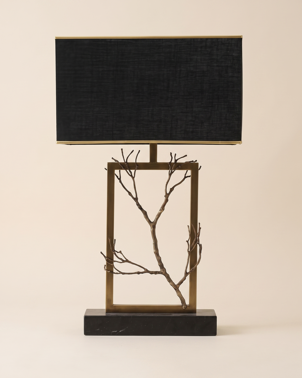 Branches Table Lamp on a pale ivory studio background