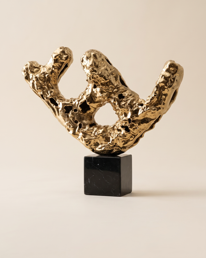 Brass Balance Log Decorative Object