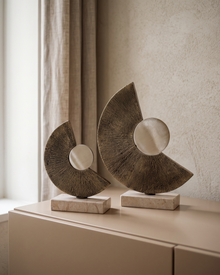 Brass Crescent Decorative Object II (Set of 2) — styled interior