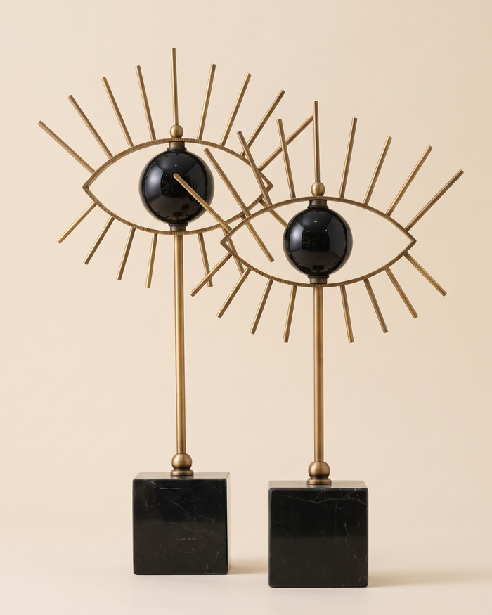 Brass Eyes Decorative Object — Black II