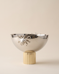 Brass Octopus Bowl on Inlaid Base