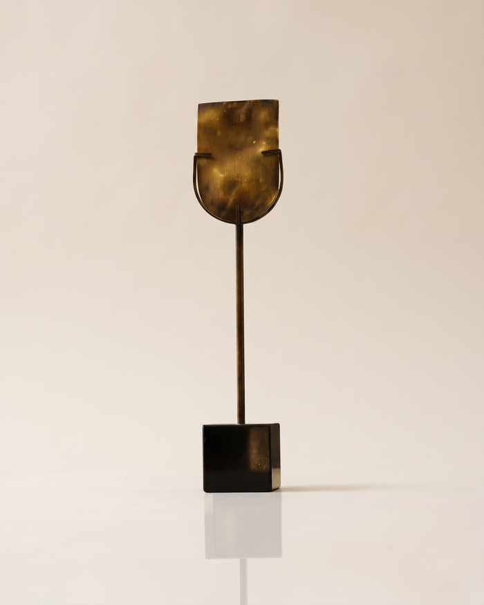 Brass Plate Abstract Sculpture