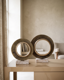 Brass Ring Decorative Object (Set of 2) — styled interior