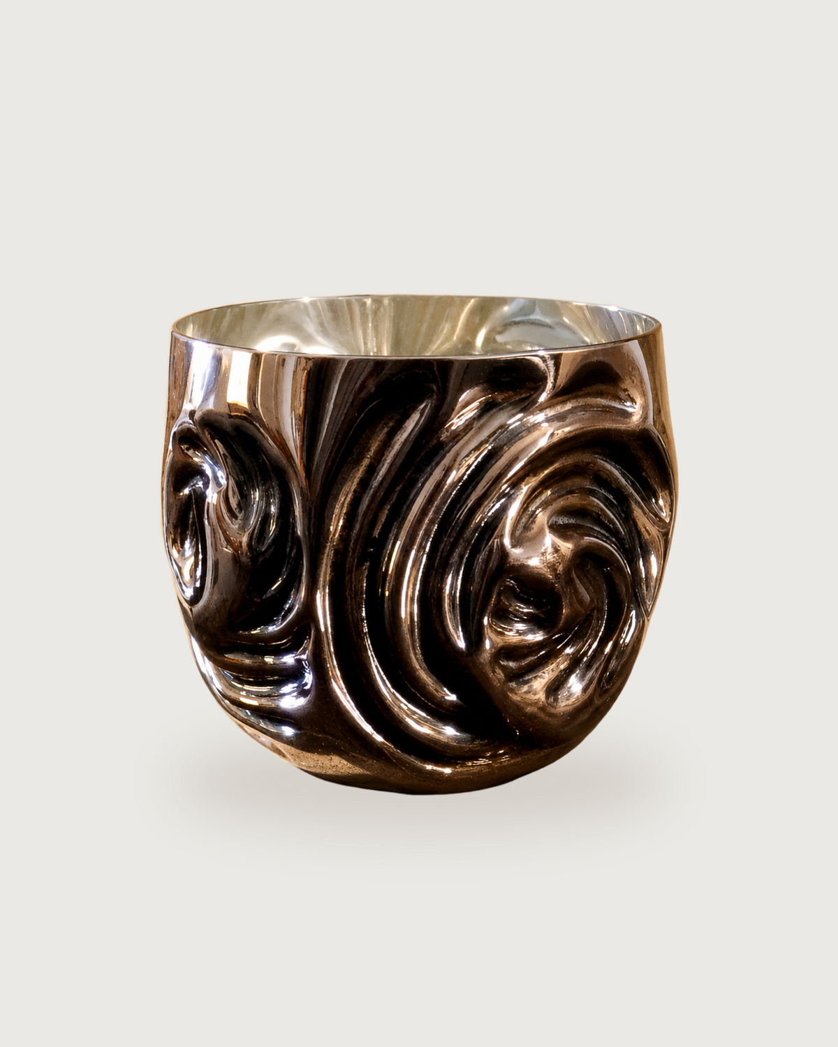 CHASED COPPER TUMBLER # 1 — Modeditions, handmade · Bels & Pearl