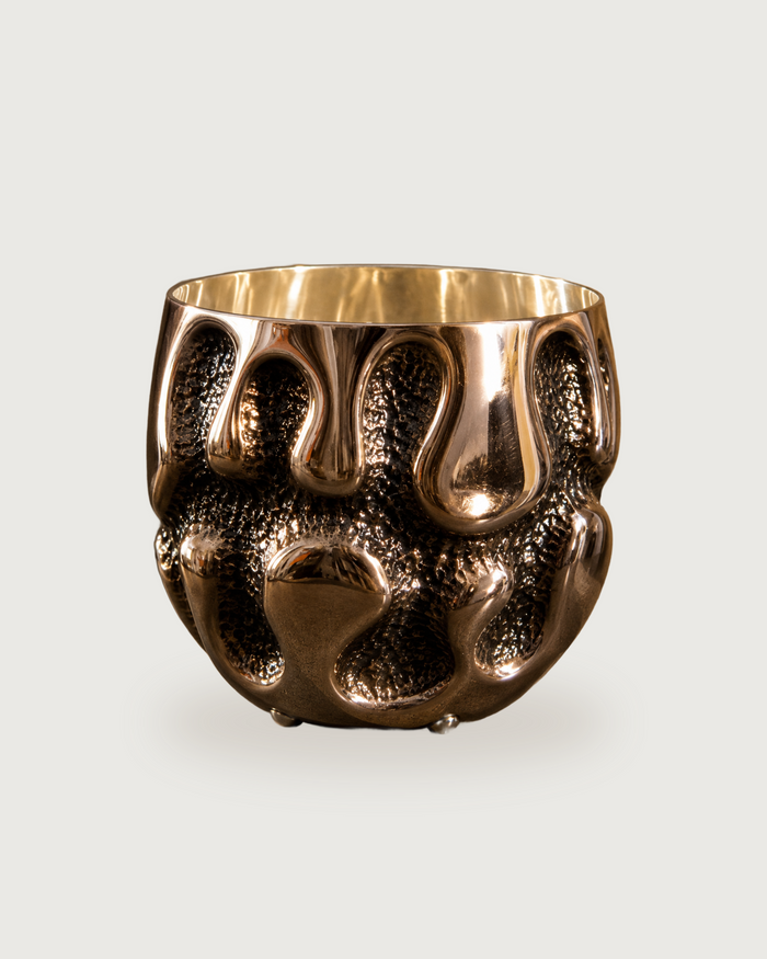 CHASED COPPER TUMBLER # 11