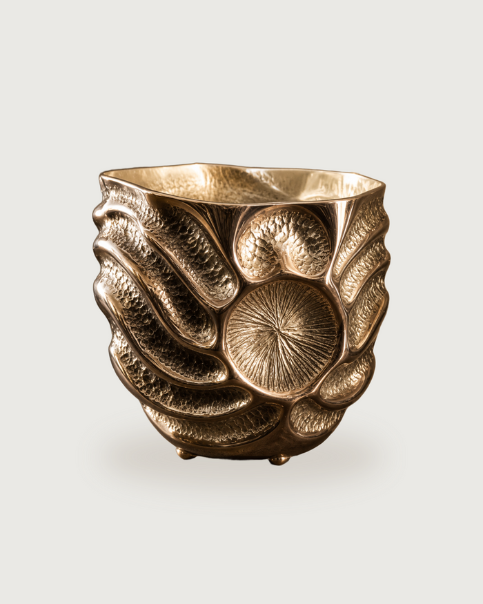CHASED COPPER TUMBLER # 12