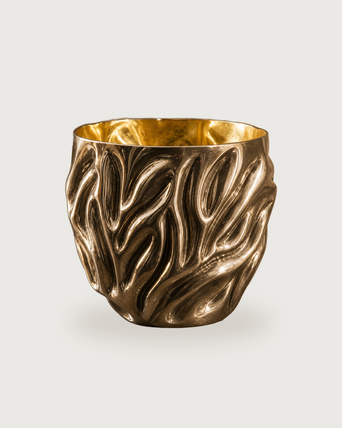 CHASED COPPER TUMBLER # 14