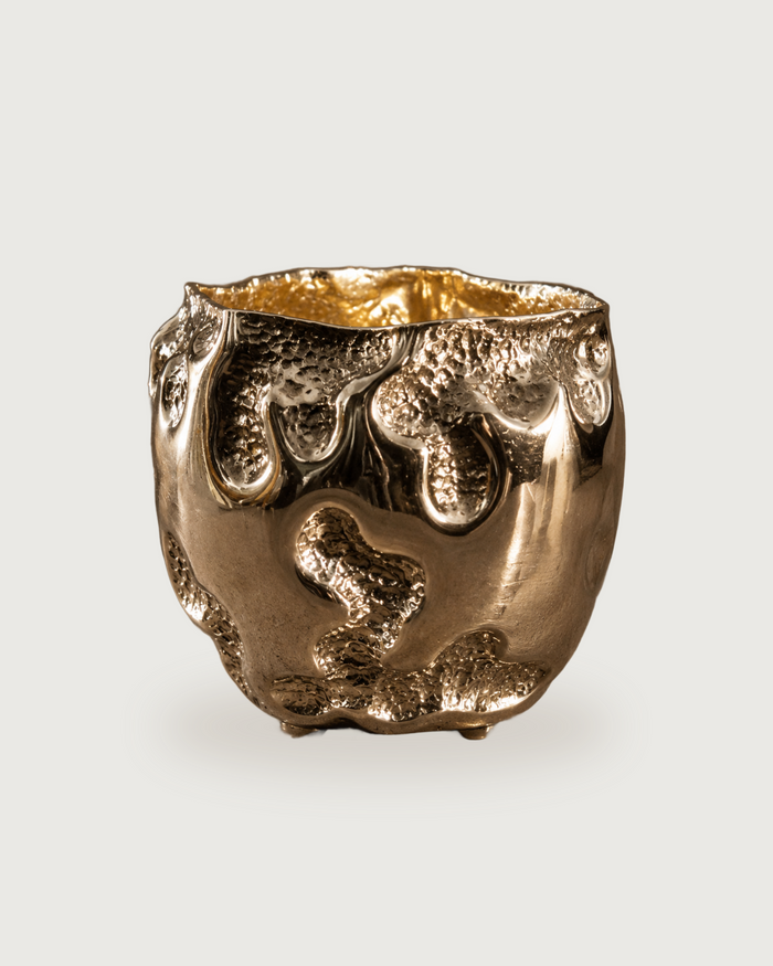 CHASED COPPER TUMBLER # 16