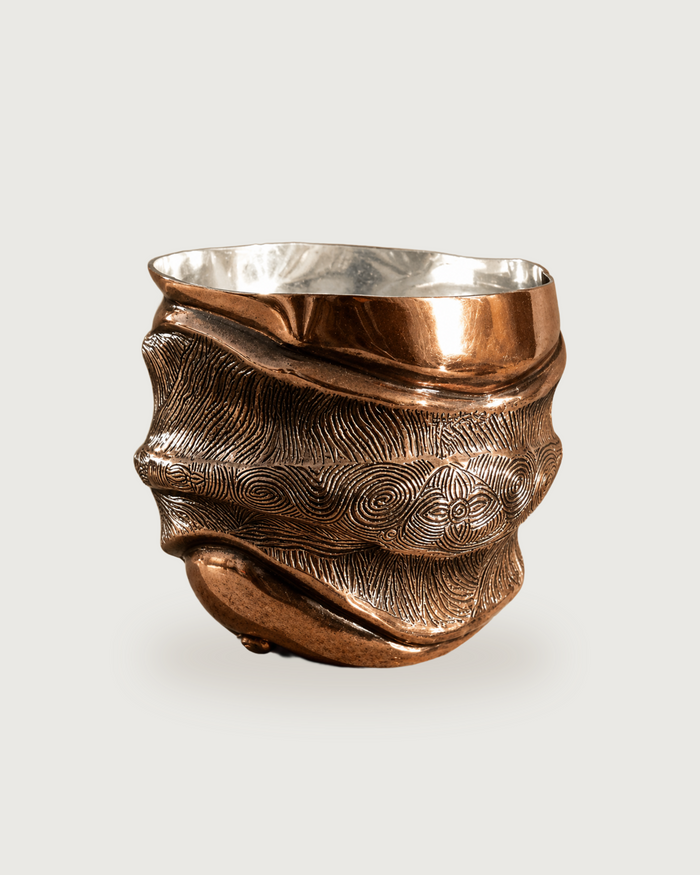 CHASED COPPER TUMBLER # 23