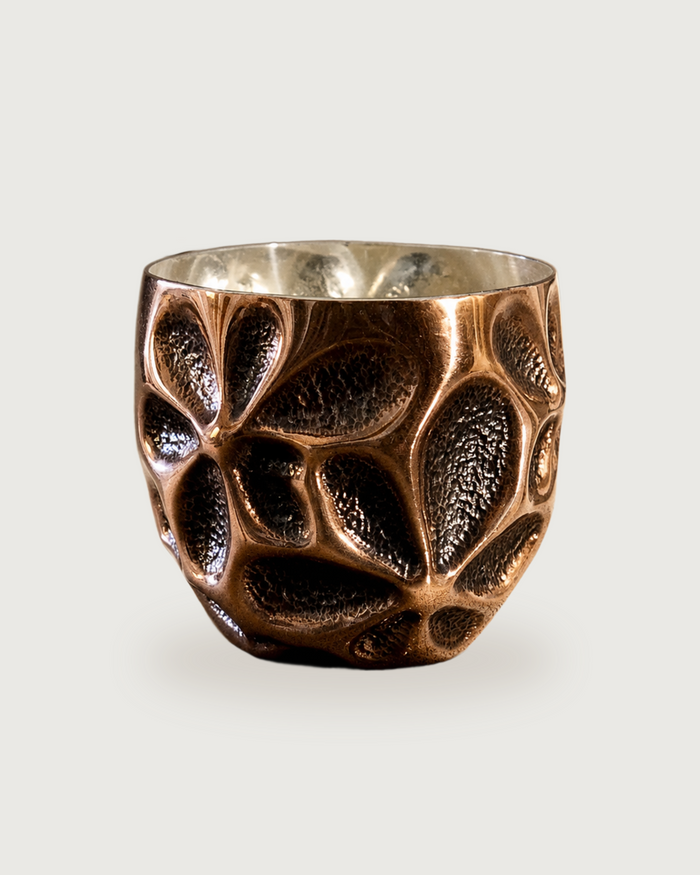 CHASED COPPER TUMBLER # 36