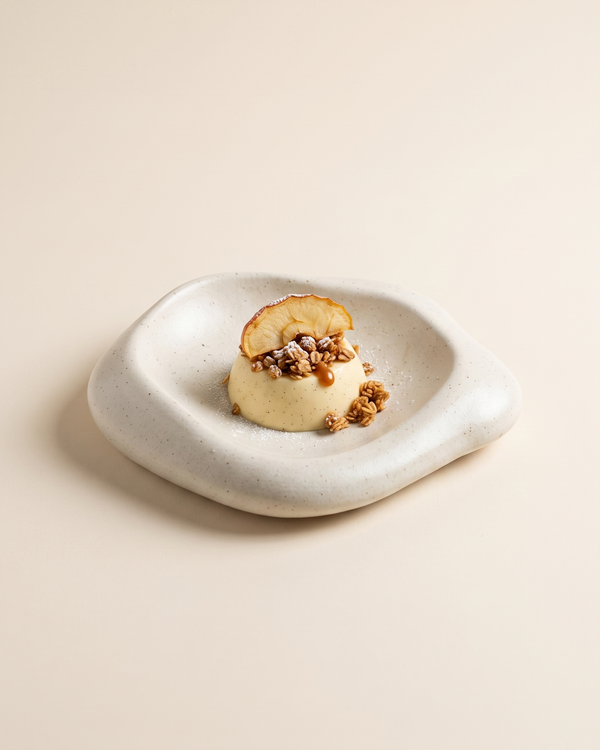 Hic Ceramics Cloud Plate Small — Handcrafted Stoneware Dessert Plate