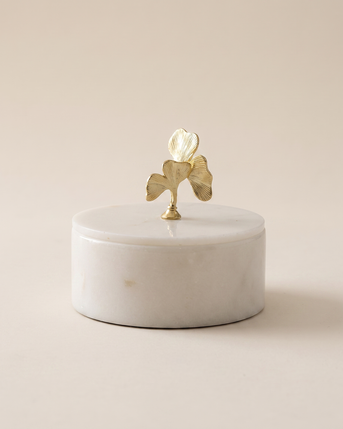 Clover Lid Marble Bonbonniere