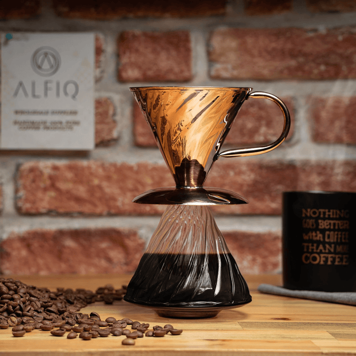 Handmade Copper Coffee Dripper – Artisan Pour-Over Brewing Tool