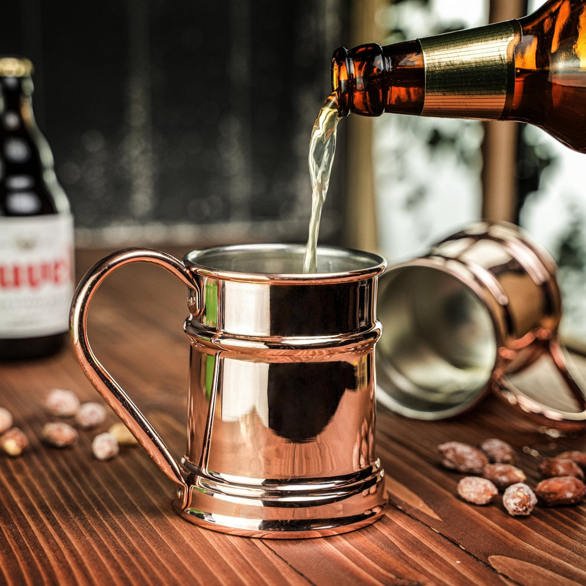 Handcrafted Copper Beer Mug – Classic Tankard for Chilled Drinks & Barware Enthusiasts - Alfiq's Store